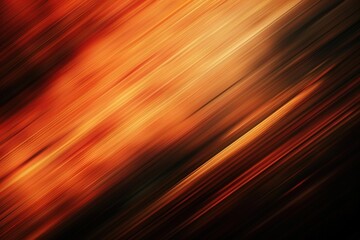 Abstract Orange And Black Gradient Background With Blurred Lines