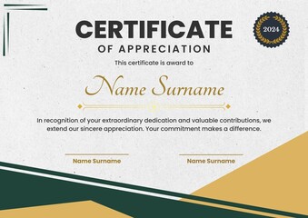 award certificate template design, Certificate of Appreciation template, Certificate of achievement, awards diploma. day 134