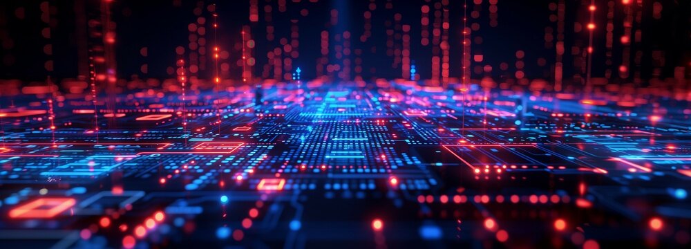 Digital binary code background with numbers,data technology or computer engineering concepts.