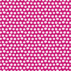 Modern floral summer abstract shape magenta pink color seamless pattern cloth fabric linen effect. Vibrant fresh childish design for drawn botanical flower textile ribbon wallpaper.