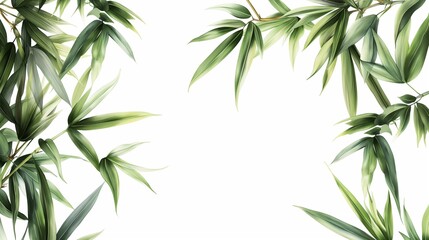 Fototapeta premium bamboo leaf background