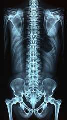 X-ray of the human body