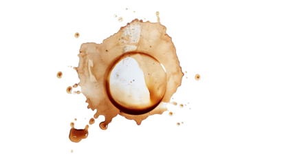 Coffee Stain with Gradient Effect