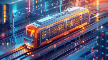 Developer optimizing efficiency in autonomous public transportation systems, Public Transport, Transport Efficiency