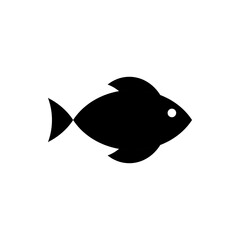 fish icon, modern vector isolated on white background.