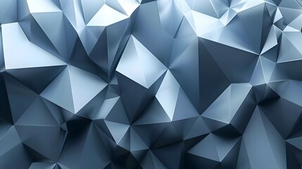 Obraz premium Vibrant Abstract Geometric Polygonal Shapes in 3D Effect Digital Backdrop