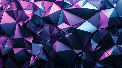 Obraz premium Futuristic Abstract Polygonal Shapes with 3D Effect Geometric Digital