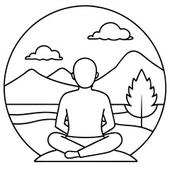Serenity in Silhouette: Yoga and Meditation
