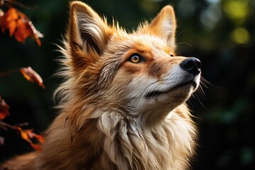 Naklejka premium Weaving the real and the contemporary the modern fox in precise details, generative IA