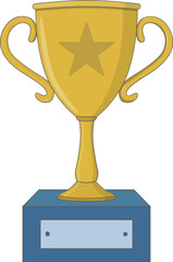 gold trophy cup