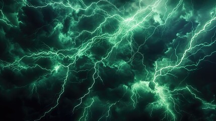stream of green lightning strikes, half vintage comic book pattern