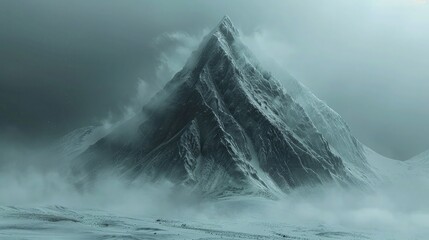 Majestic Mountain Landscapes and Snowy Peaks, Winter Wonderland: Stunning Views of Snow-Covered Peaks.