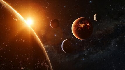 Obraz premium stars, offering tantalizing possibilities for life beyond our solar system in the vast cosmos.