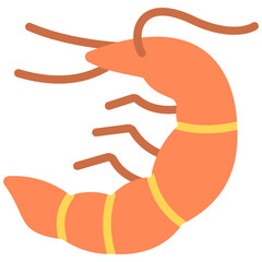 shrimp flat icon