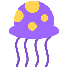 jellyfish flat icon