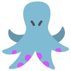 octopus flat icon