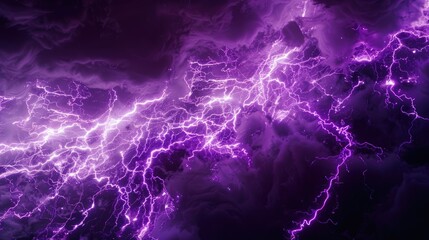 Fototapeta premium A vibrant 3D rendering captures the intensity of a colored lightning strike. Dynamic, Ai Generated.