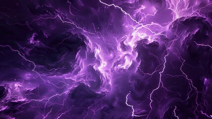 Obraz premium A vibrant 3D rendering captures the intensity of a colored lightning strike. Dynamic, Ai Generated.