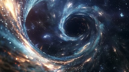 black holes and their effects on surrounding space.