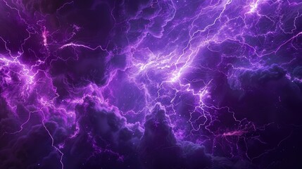 A vibrant 3D rendering captures the intensity of a colored lightning strike. Dynamic, Ai Generated.