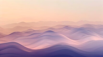 Fototapeta premium Serene Gradient Landscape Digital Abstract Minimalist Contemporary Background