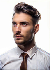 Professional Attractive Business Man in a Suit: Corporate Leader, Executive, and Entrepreneurial Professional Portrait