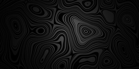 Modern wavy line pattern black abstract background design