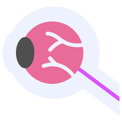 ophthalmology flat icon