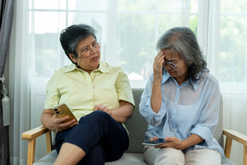 Elderly Women Offering Comfort During a Sad Moment
