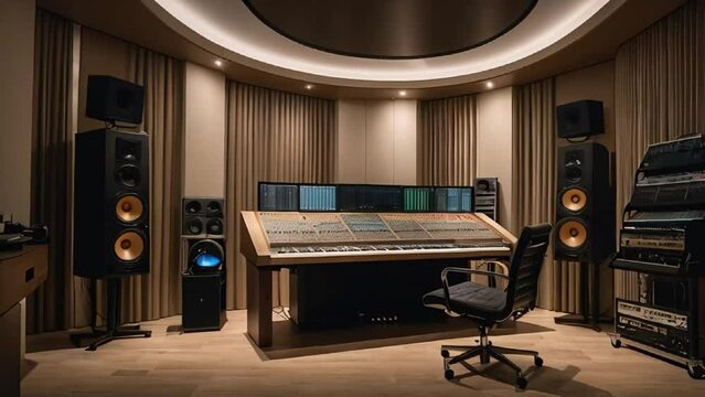Recording studio interior