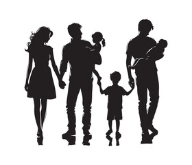 family vector design,awesome family svg,high resolution printable family atwork