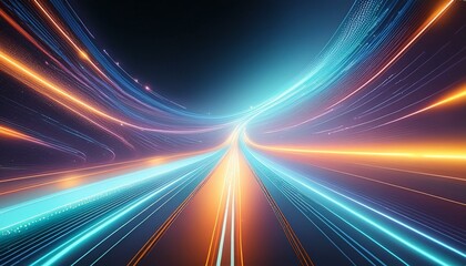 high speed line abstract technology background digital fiber hi tech concept