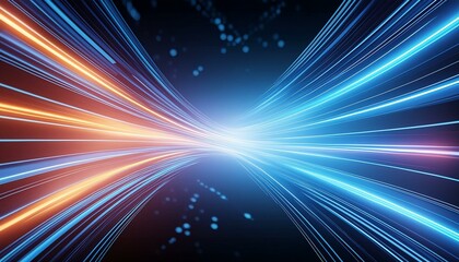 high speed line abstract technology background digital fiber hi tech concept