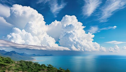 clouds over the sea