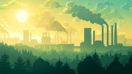 Fototapeta premium Individual actions, like reducing energy use, can collectively lower carbon dioxide levels.