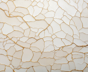 White and gold painting texture background, GenerativeAI, luxury wallpaper, art