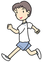 健康のイラスト - ウォーキング・ジョギング・ランニング・速歩