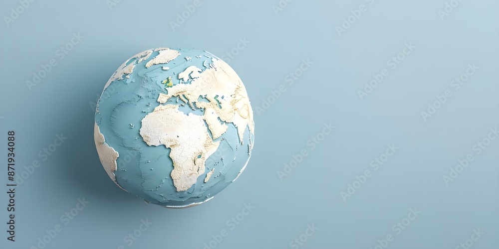 Aufkleber highquality engaging map of earth optimized for user interaction and visuals. concept interactive ea