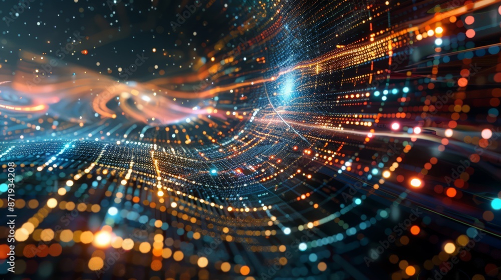 Poster quantum computing and its potential impact on technology.