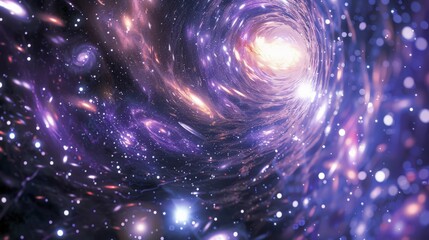 Obraz premium dark matter and dark energy in the universe.