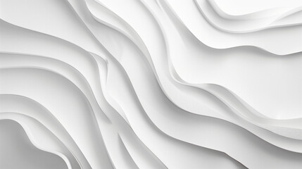 Fototapeta premium Abstract Smooth Grainy White Wallpaper 3D Rendering for Minimalistic Interior Advertisement