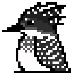 ドット絵 アニマルイラスト ヤマセミ