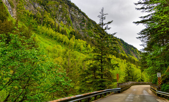 Mountain Valley Pass in Juneau Alaska 