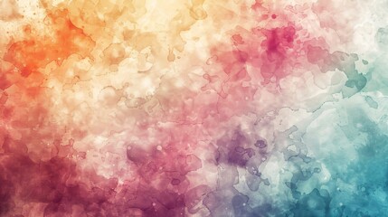 Fototapeta premium Abstract watercolor background: A digital art painting displaying a colorful texture suitable for graphic design.