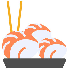 sushi flat icon