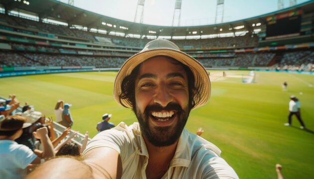 Selfie of an Indian Cricket Fan