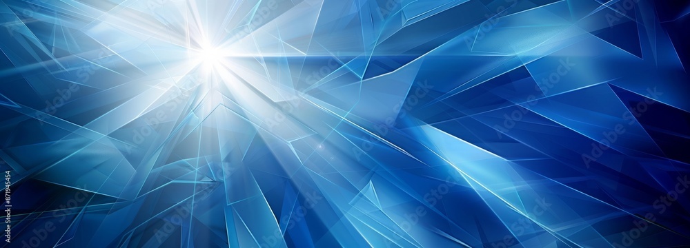 Poster gradient technology sci-fi background with a wide blue curve