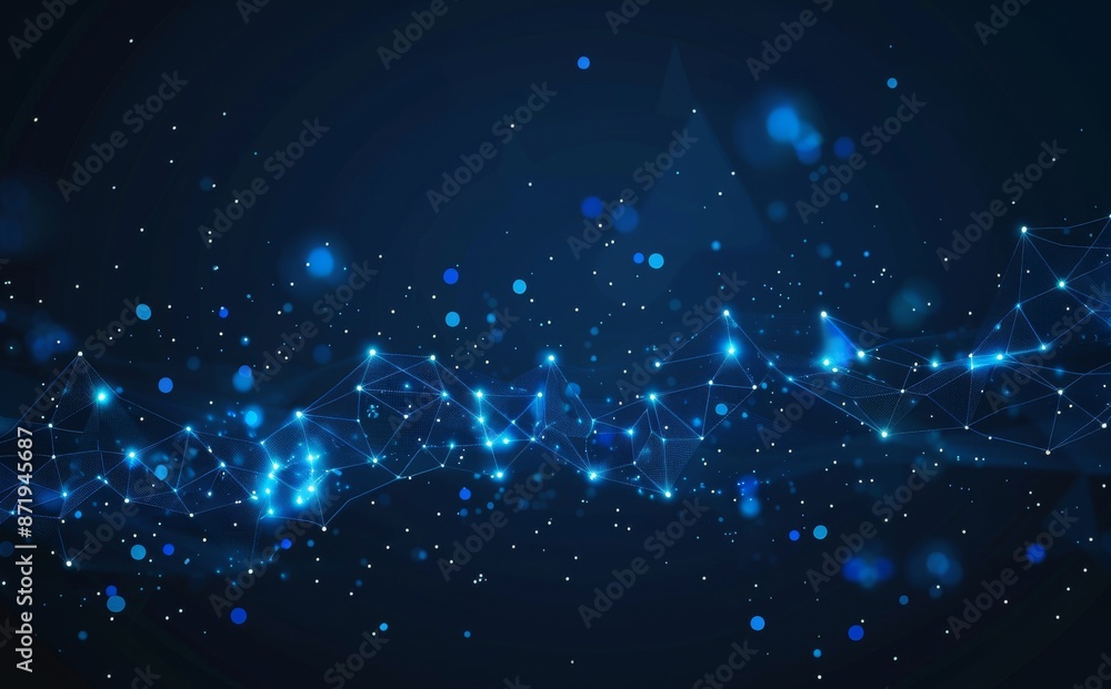 Poster geometric abstract polygon design background for sci-fi