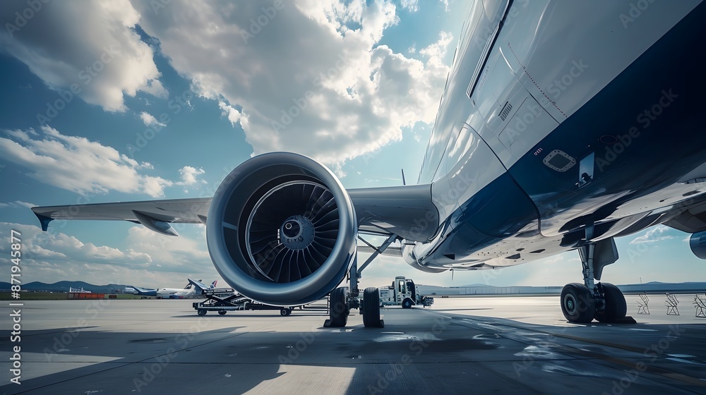 Aufkleber composite material testing for aircraft part engineering and innovation