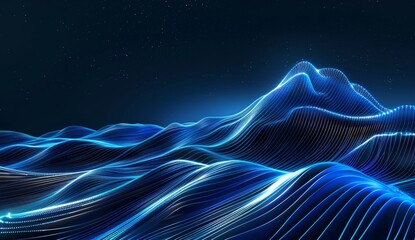There are luminous lines on the spiral line that converge the big data background of Internet science and technology。